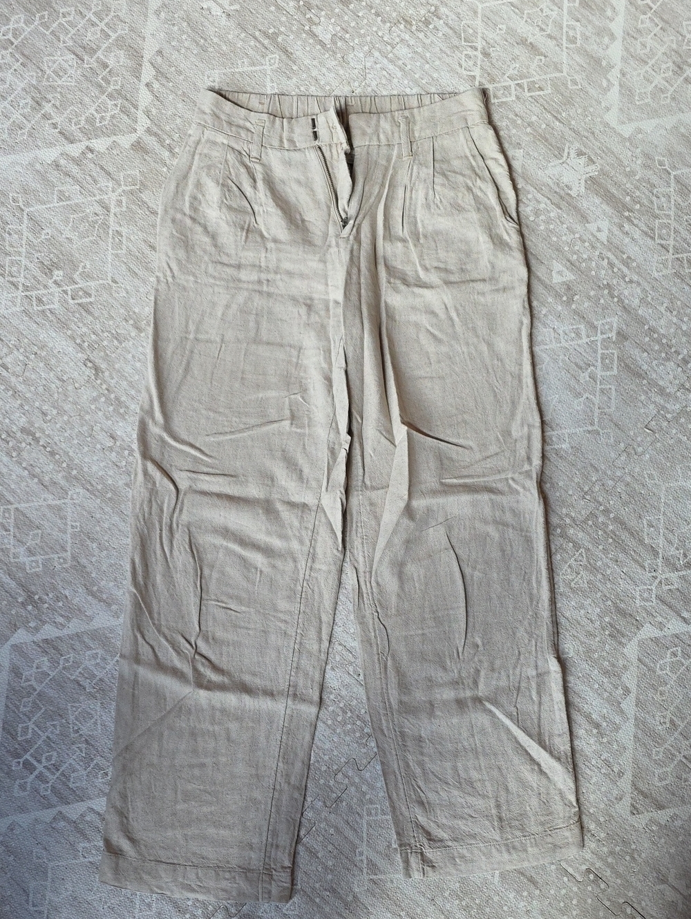 a new day Women's Wide-Leg Trousers in Light Beige